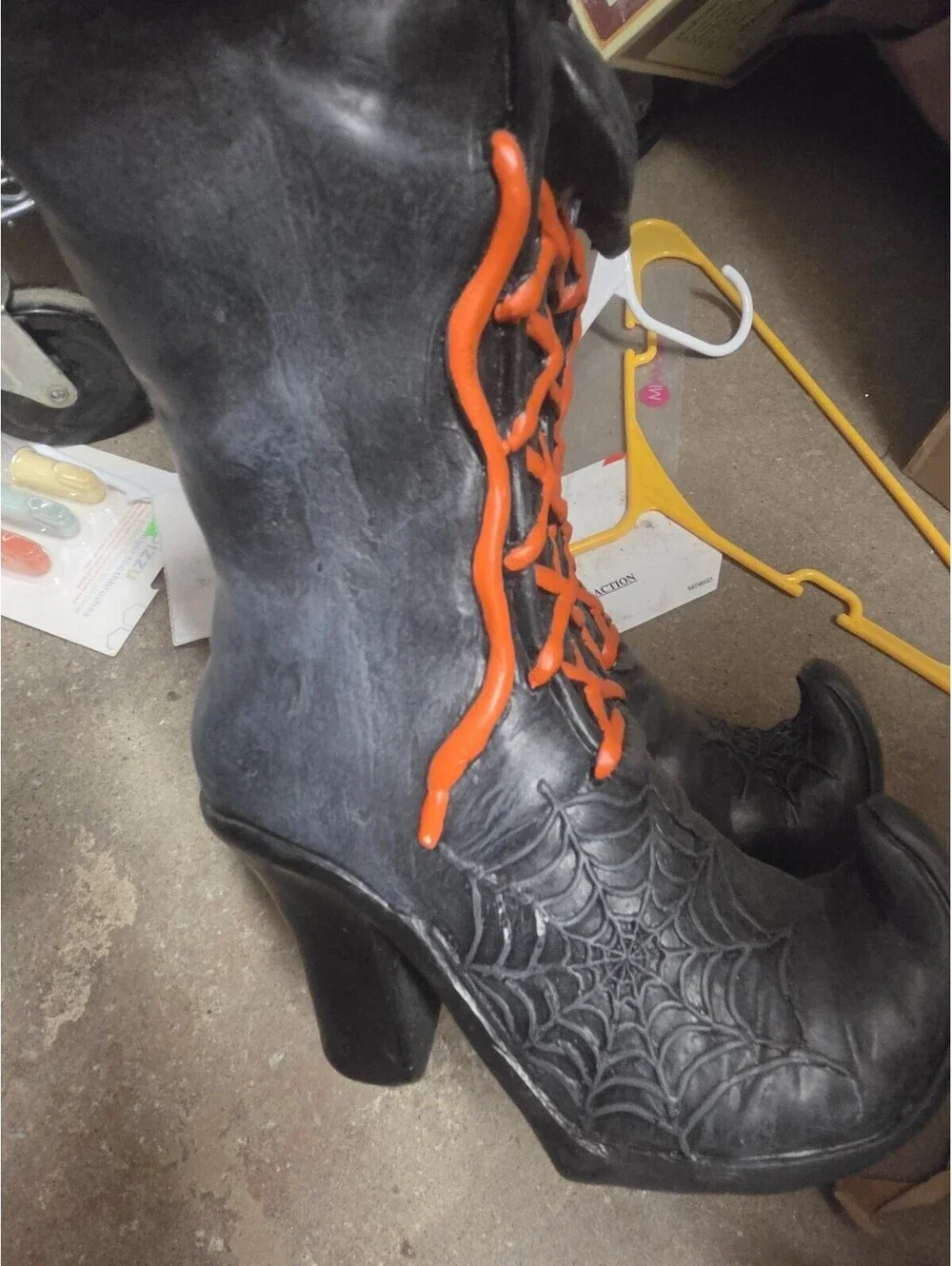 Wicked witch boots decor Halloween